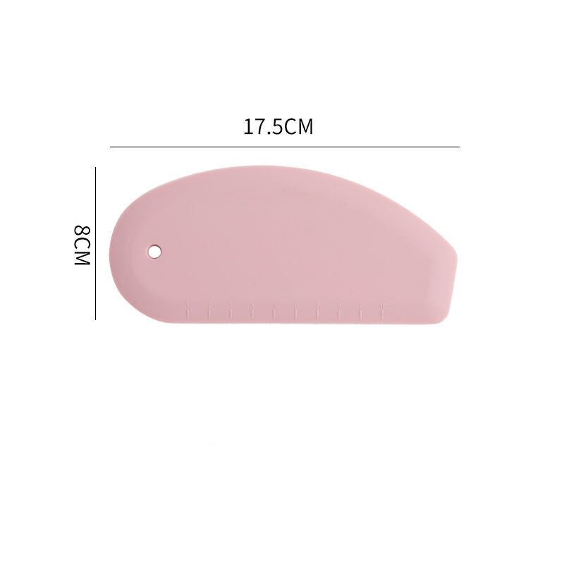 1Pcs Flexible Silicone Bowl Scraper Pastry Best Bench Scraper For Cakes Kitchen Aid Food Scraper For Dish Pan Bowl Dough Tools