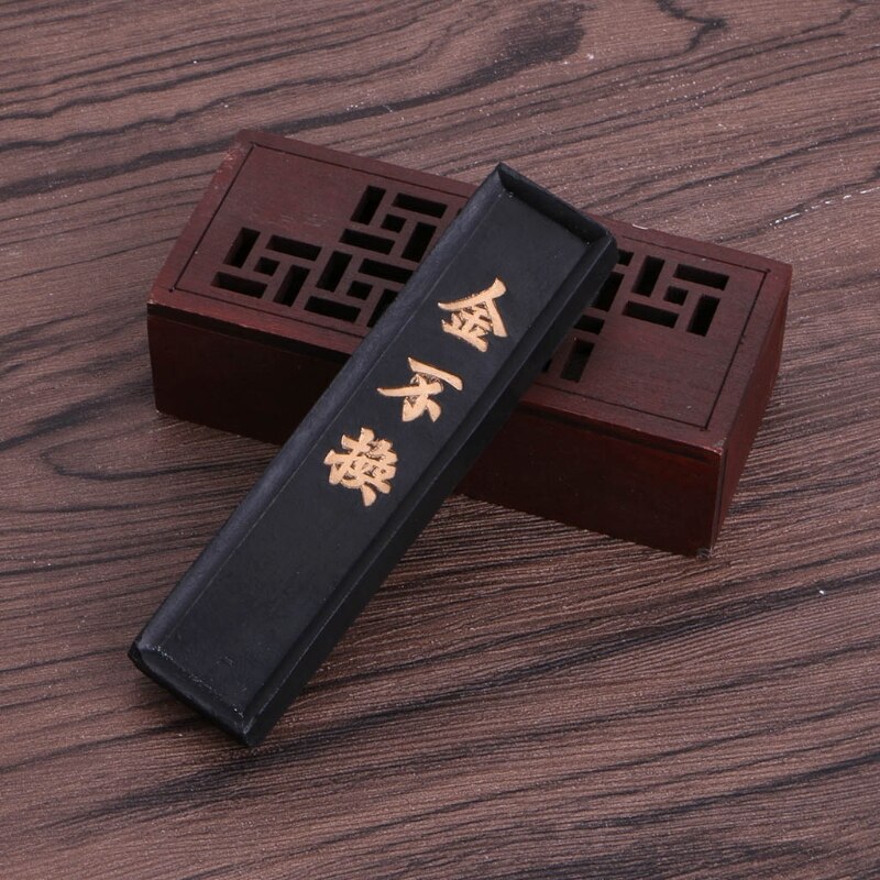 Tegning skrivning blækpind blok sort kinesisk traditionel maleri maling blækpind blækpind blækpind kalligrafibørster blækblok