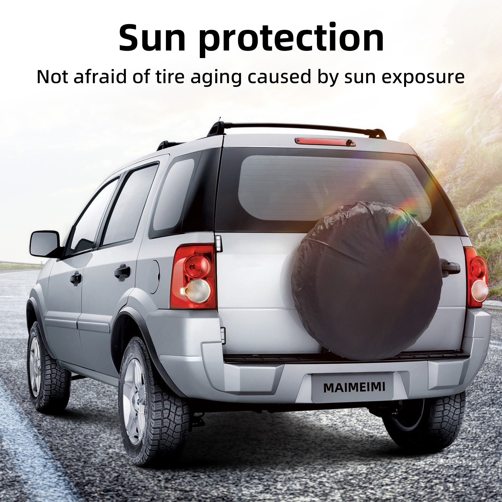 1/2/4Stck Auto Reserverad Abdeckung Polyester Auto Auto Rad Reifen Abdeckung Schutz Fahrzeug Reifen Rad Abdeckungen zubehör Staubdicht