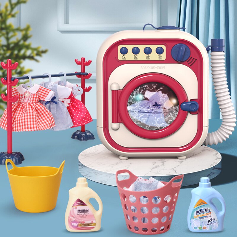 I bambini fingono di giocare a casa Set di giocattoli finta pulizia della casa simulazione lavatrice elettrodomestici lavori domestici Design giocattoli per bambini regalo