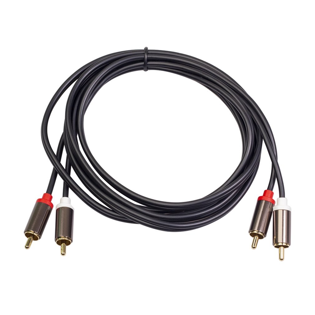 2Rca To 2 Rca Male To Male Audio Cable Gold-plated Rca Audio Cable For Home Theater Dvd Tv Amplifier Cd Soundbox