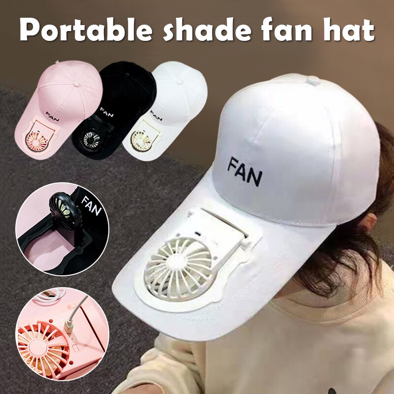 Casquette de chargement USB avec ventilateur nouveauté chapeau de golf de Baseball casquette à visière chapeau de soleil sur la casquette casquette à rabat avant casquette de chapeau avec ventilateur