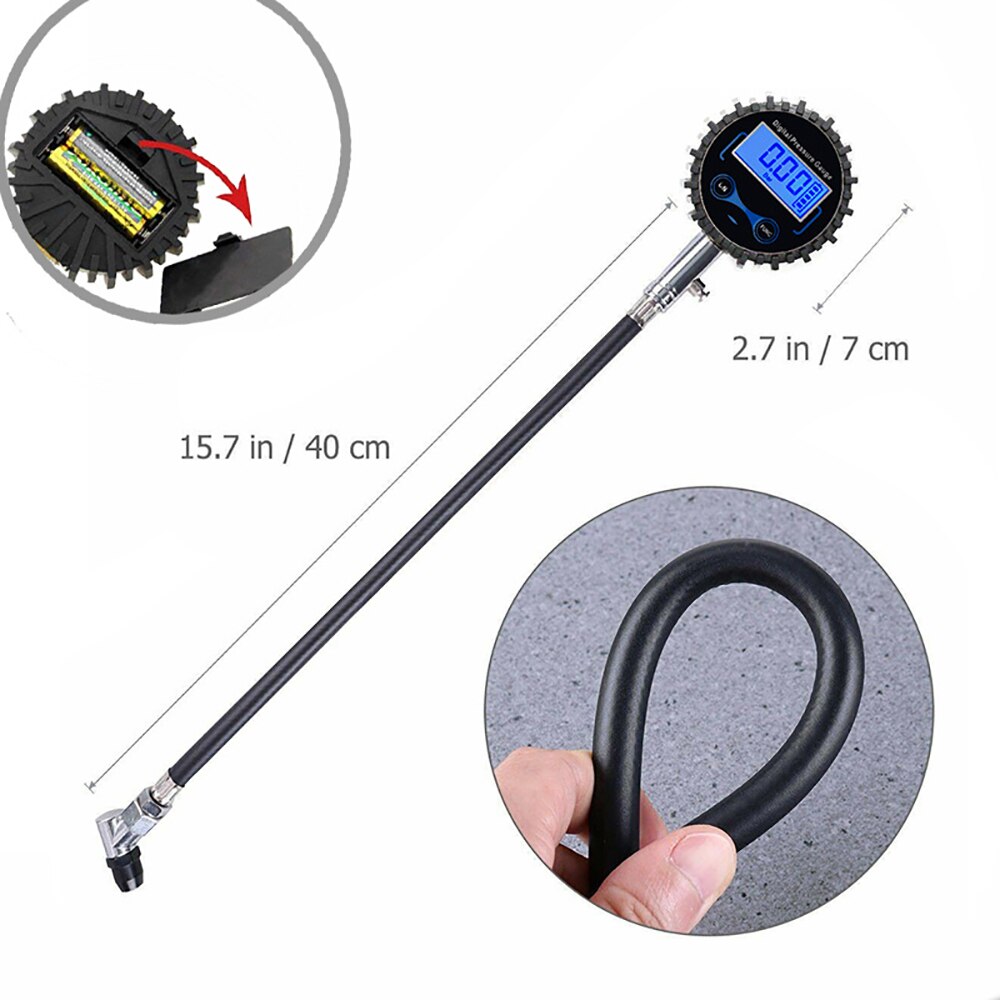 Compression Tester Tool LCD Screen Four Unites Gauge Car Compression Testing Gauge Set With Portable Box Four Unites Testing Kit