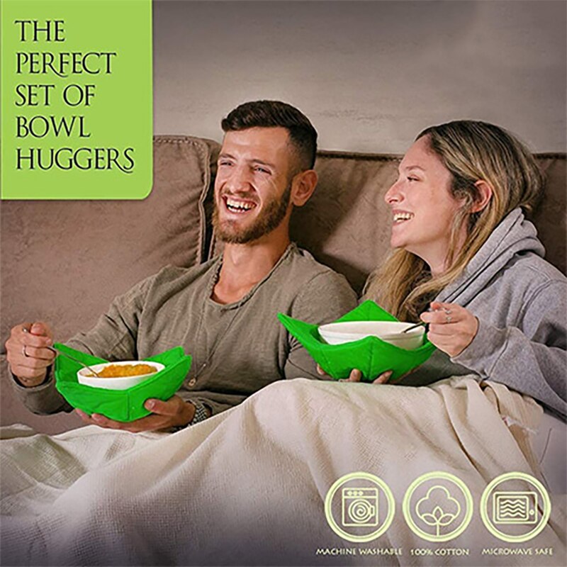 Microwave Safe Bowl Holder to Keep Your Hands Cool and Your Meal Warm Heat Resistant Bowl Cozies for Soup Rice Pasta Bowls