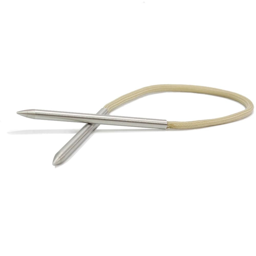 Touw Splicing Tool Kit, Touw Splicing FID Kit voor Dubbele Vlecht Ooglijn, Aluminium Lijn Vlechten Set Tool Inclusief 5 Maten Fids-1/4, 5/16, 3/8, 7/16 1/2 en 1 stks Pusher