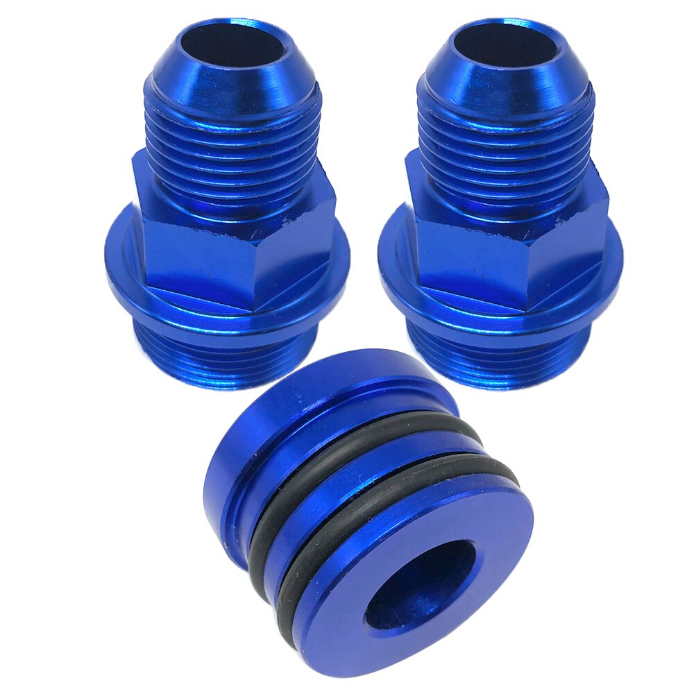 Achter Blok Breather Fittingen En Plug Voor B16 B18C Vangst Kan M28 Om 10AN: Blauw
