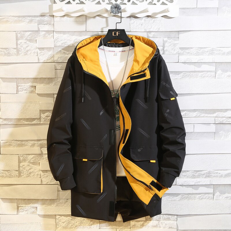 10xl 9xl 8xl 7xl 6xl iso koko kevät syystakit isompi tasku miesten klassinen solid casual takki plus: Keltainen / Xxxl