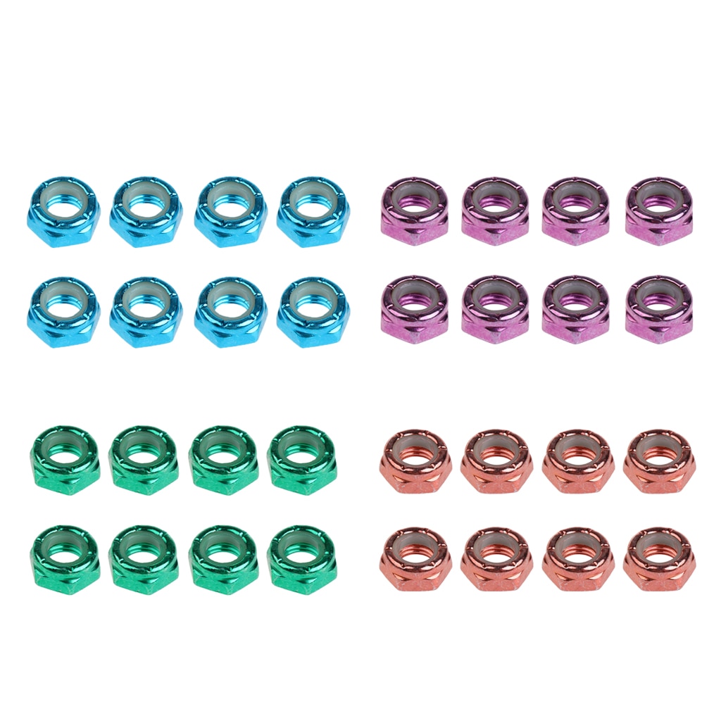8 stücke Skateboard Lkw Rad Achse Schraube Muttern Longboard Hardware- Zubehör für Männer Frauen Ich bin Freien Skateboard