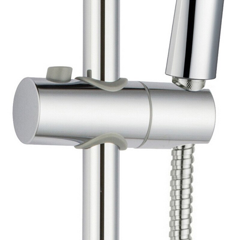 Bathroom Accessories Button Shower Faucet Lift Seat Sprinkler Bracket Chrome-Plated Adjustable in Socket Slide Bushing