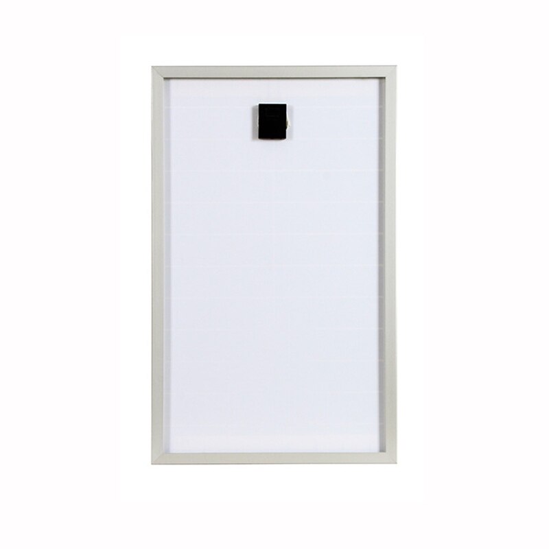 12V 30W Vertical Solar Panel Power Bank Glass Rigid Monocrystalline Cell Sun Power Waterproof USB Port Charger Home Roof Boat