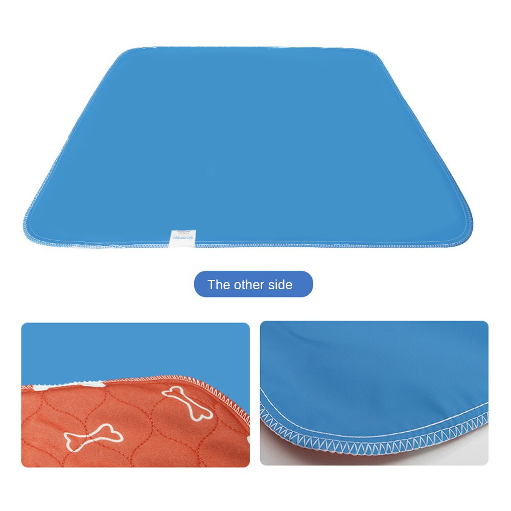 Dog Pad Three-layer Waterproof PVC Diapers Blanket Cute Pattern Water Absorption Pet Cat Urine Mat Reusable Pee Mattress Cushion