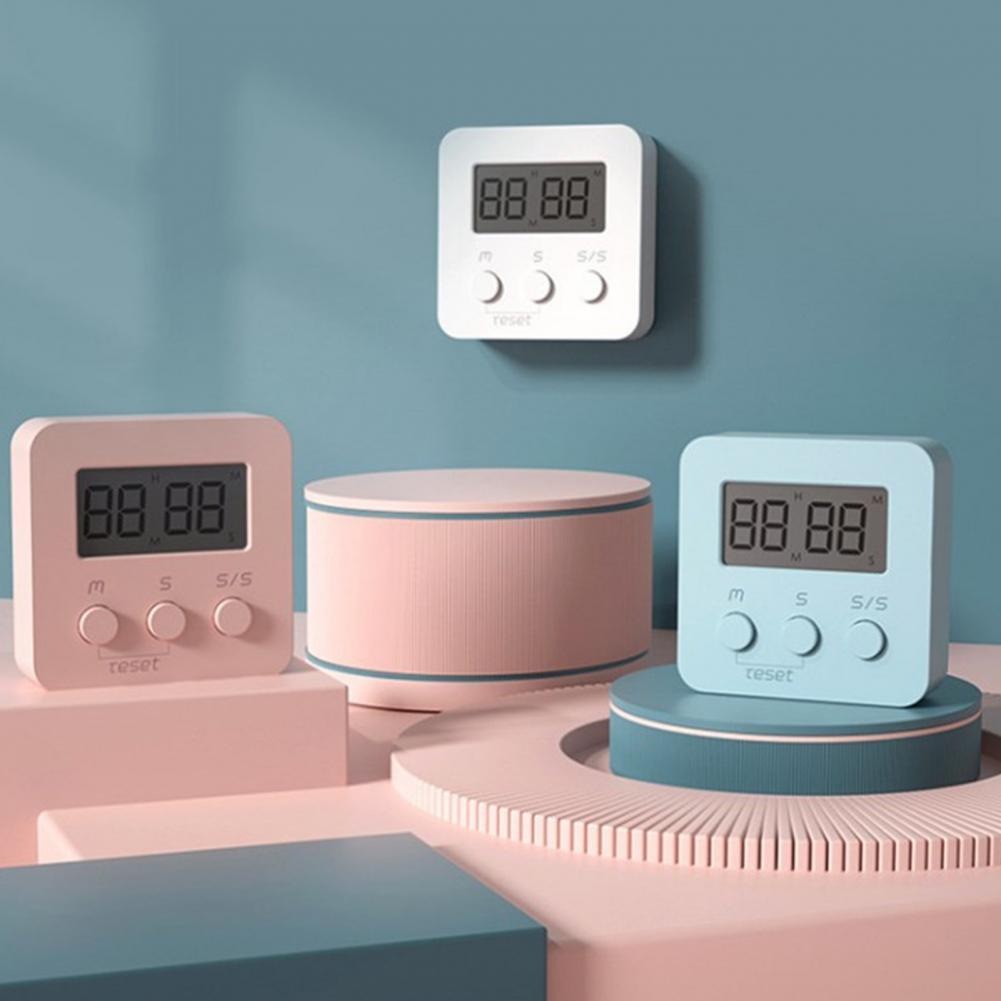 Bright Color Minimalist Style Digital Timer Countdown Digital Timer Large Screen for Household