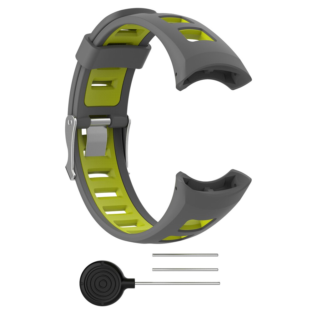Bracelet de montre universel en Silicone pour SUUNTO Quest M1 M2 M4 M5 série M, bracelet de montre intelligente, accessoires, directe: Gray