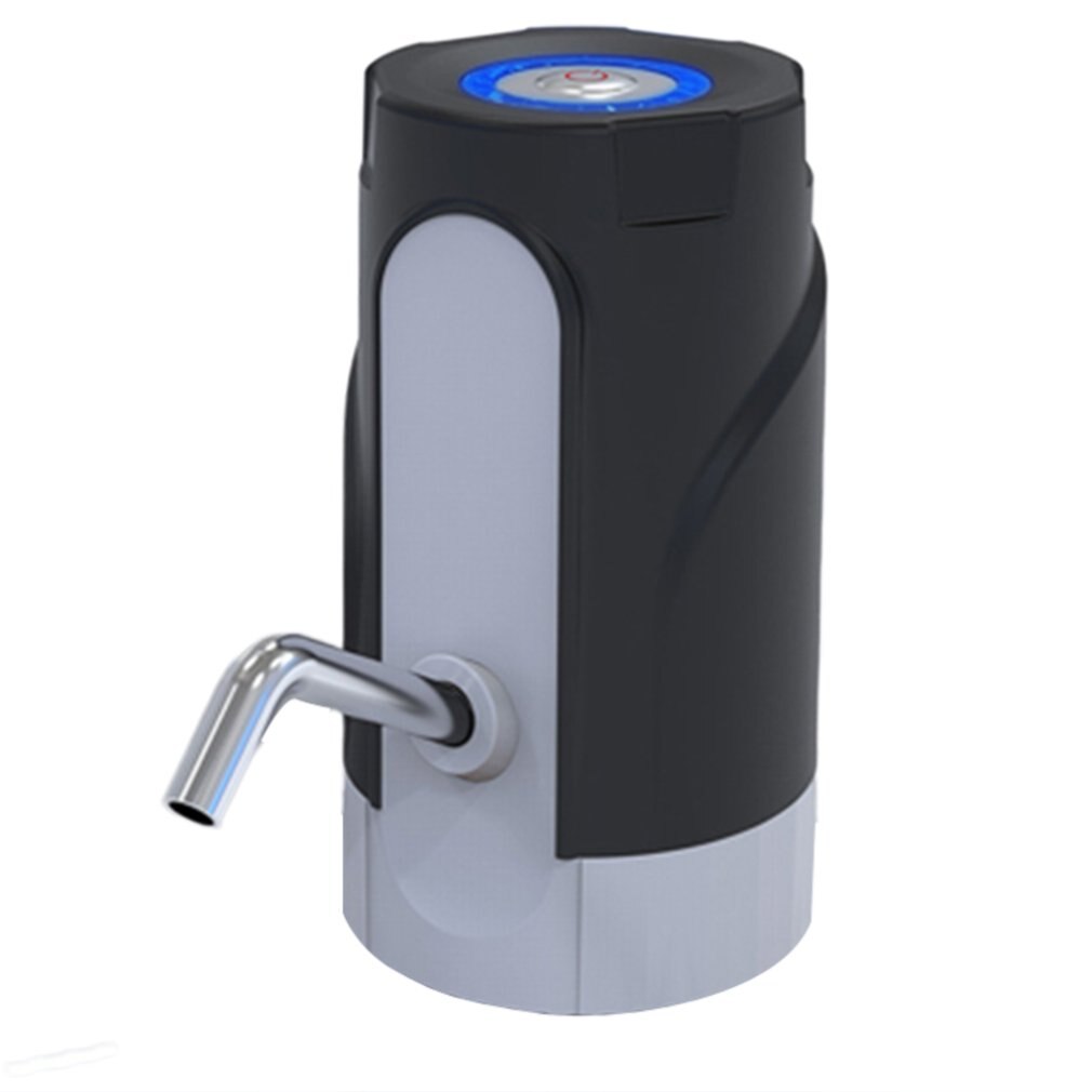 Rechargeable Smart Pumping Bucket Water Home Automatic Drinking Bucket Water Dispenser Electric Pressure Suction Water Pump: Black