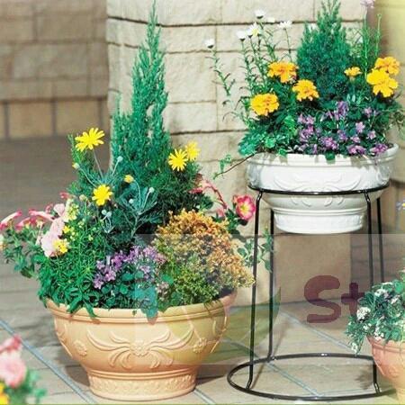 Japanese single flowerpot bracket, iron flower stand, garden decoration stand: Boom Clap 2