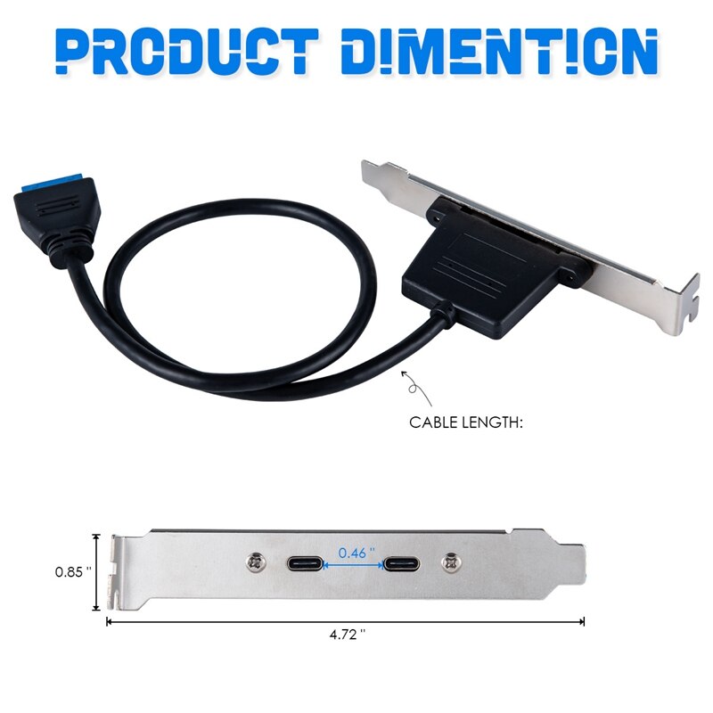 Inateck RedComet U22 PCIe USB 3.2 Gen 2 Uitbreidingskaart – 6x USB-A + 2x USB-C, 20 Gbps, Rood