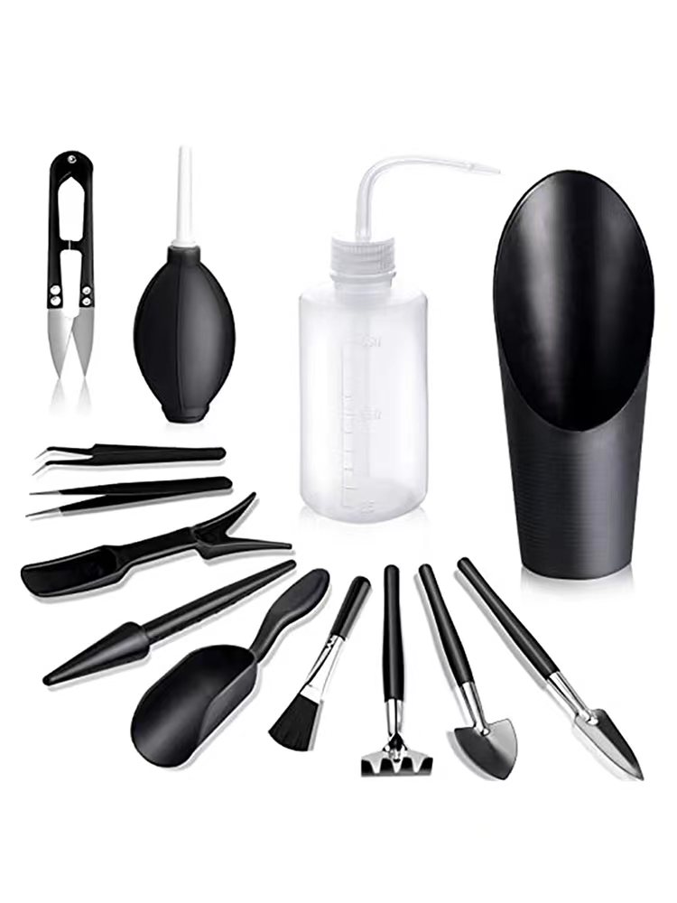 Juego de Herramientas para plantas suculentas de interior, Kit de plantador de jardín de 5/8/13/15/16 piezas, bonsái, herramienta de plántulas de trasplante en miniatura: Grey