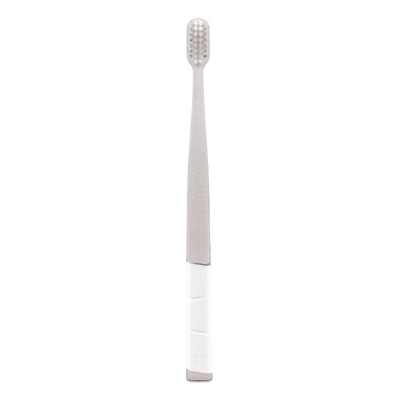 Screw bristle toothbrush individually packaged adult household super fine ten thousand soft bristle toothbrush couple family: gray