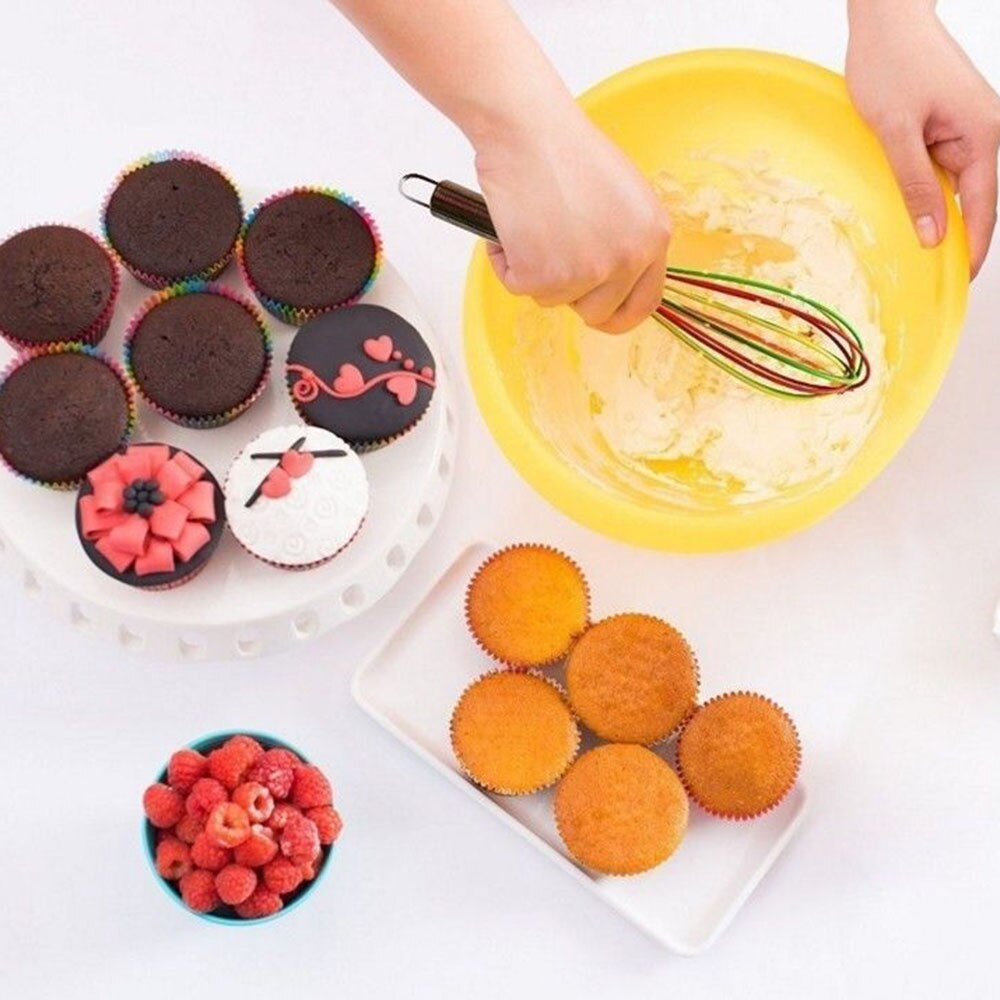 Silicone Hand Egg Mixer Cooking Foamer Wisk Cook Blender Protable Drink Whisk Mixer Kitchen Gadgets