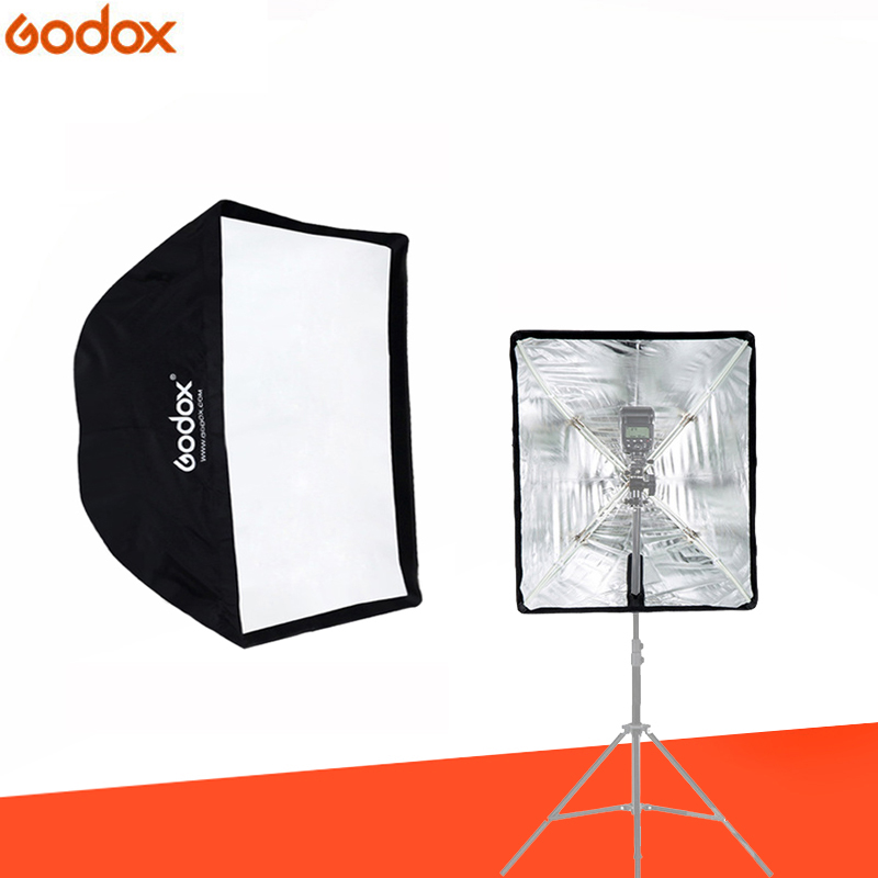 Godox 70x70 cm Draagbare Rechthoek Paraplu Softbox Diffuser Reflector voor Fotografie Studio Speedlite Licht 70*70 cm soft Box