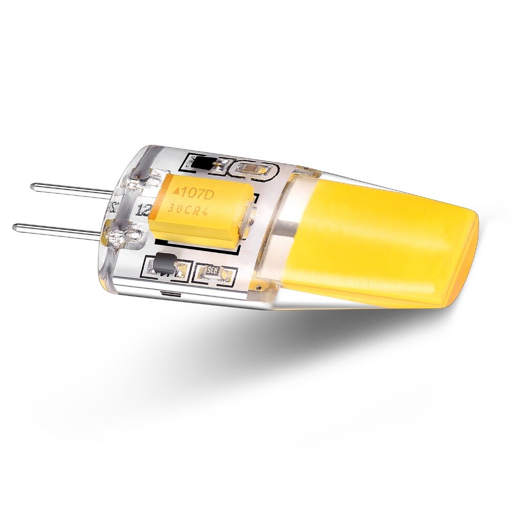 2 stk  g4 ledet kolbe pære 12v ac  dc 3w ledet  g4 lampe 360 strålevinkel ingen flimmer varm naturlig kjølig hvit 4000k bytt ut 30w halogenlamper