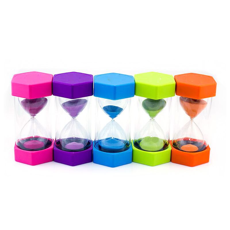 Desktop Sand Clock Timer 10/15/20/30/60 Minutes Child's Striking Hourglass Timer N0HD: 15 Minutes  random