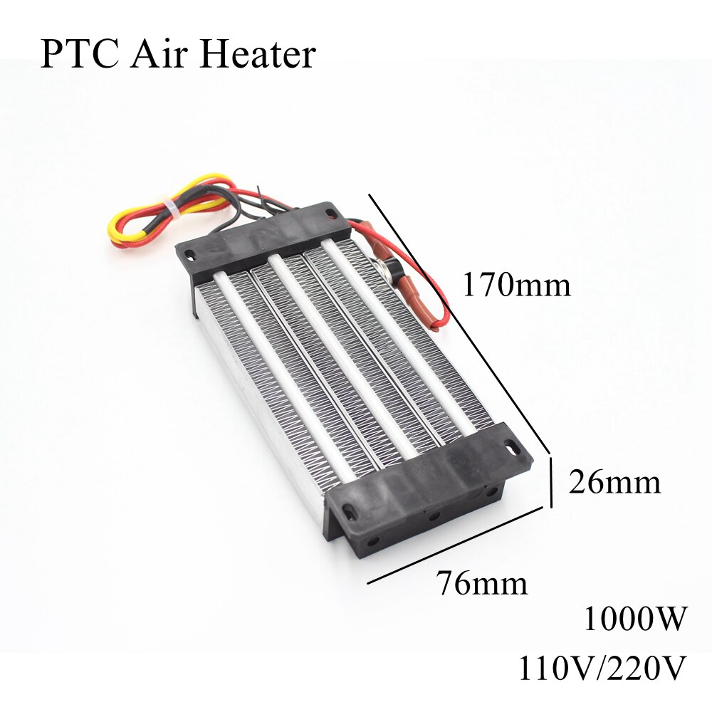 12V 24V 36V 48V 72V 110V 220V PTC Heater Ceramic Thermistor Air Heating Mini Outdoor Heaters Induction Aquarium Car Film Plate: 170x76x26mm