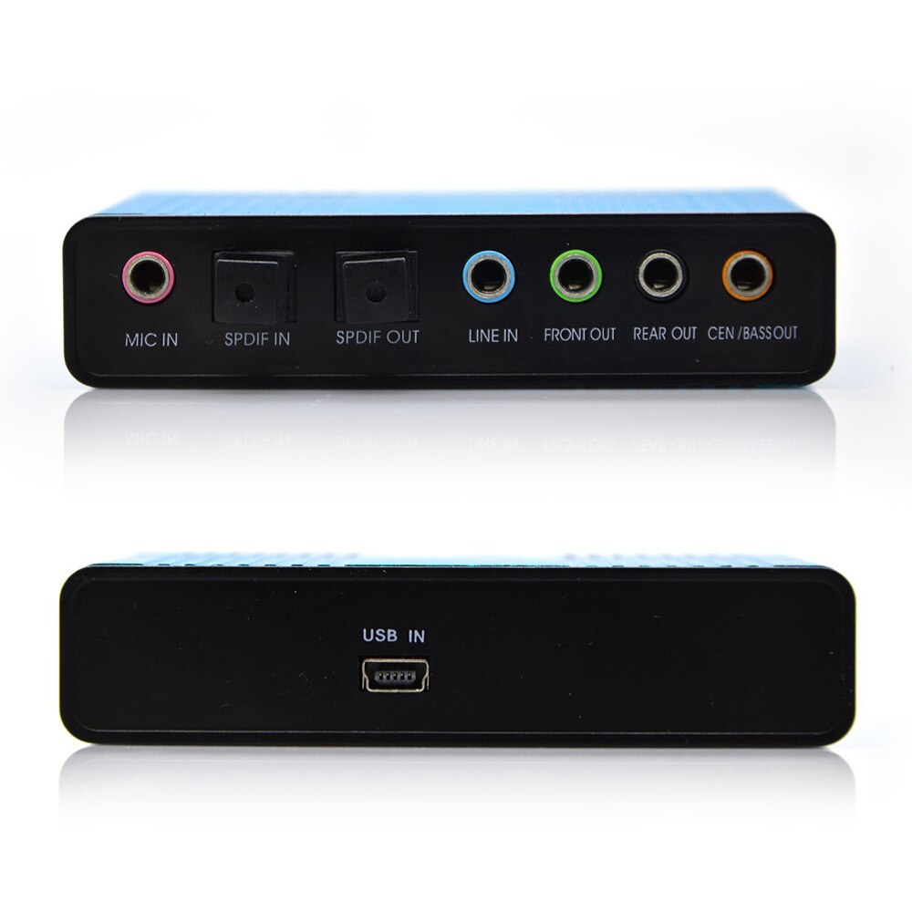 USB 2.0 Channel 5.1 Optical S/PDIF Toslink Audio Sound Card,External Audio Adapter Converter - HTPC PC Laptop Sound Recording