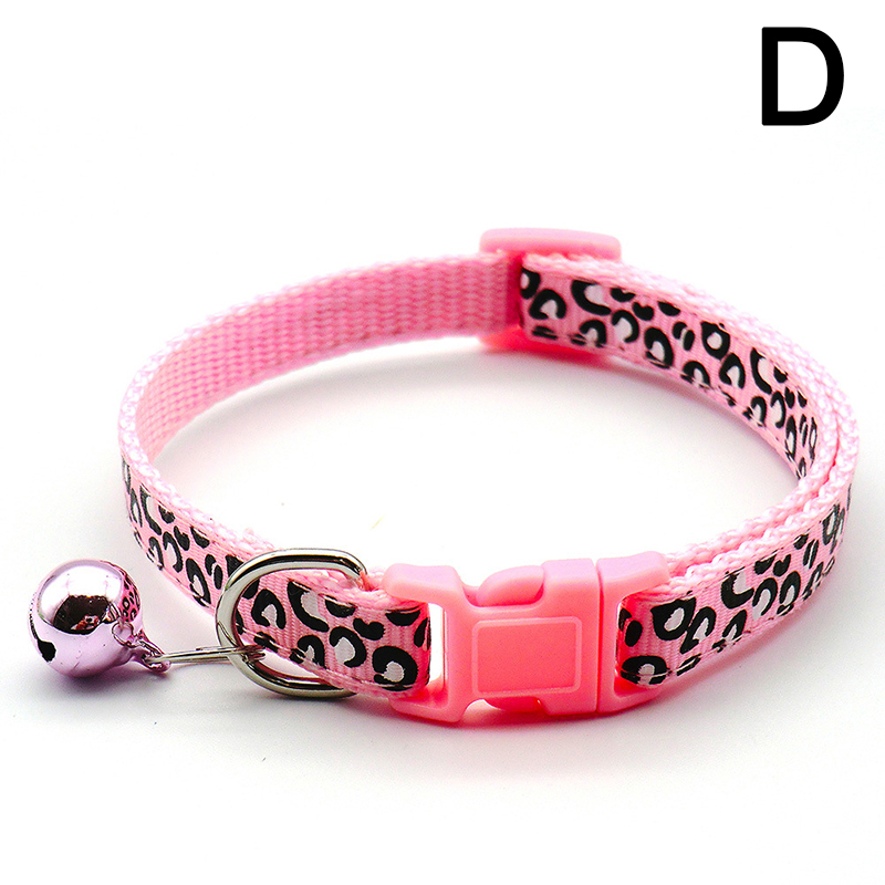 gato leopardo perro Collar de hebilla ajustable perro de dibujos animados mascotas collares lleva gato Pet Id etiqueta accesorios Animal productos: D