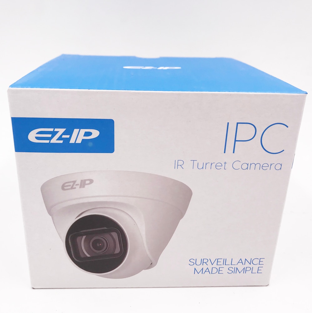 Original Dahua 2MP 1080P IR Turret Network Camera EZ-IP Camera 2.8 mm Fixed lens 3.6mm optional Waterproof H.265 Poe IPC-T1B20-L