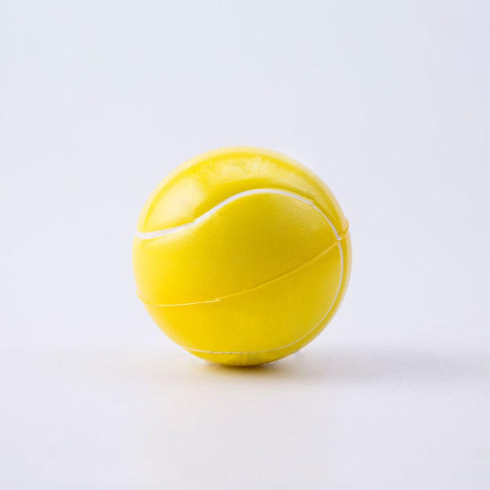 Hånd basketball baseball fodbold tennis træning blød elastisk squuze stressaflastning bold barn lille bold legetøj voksen massage legetøj: Tennis