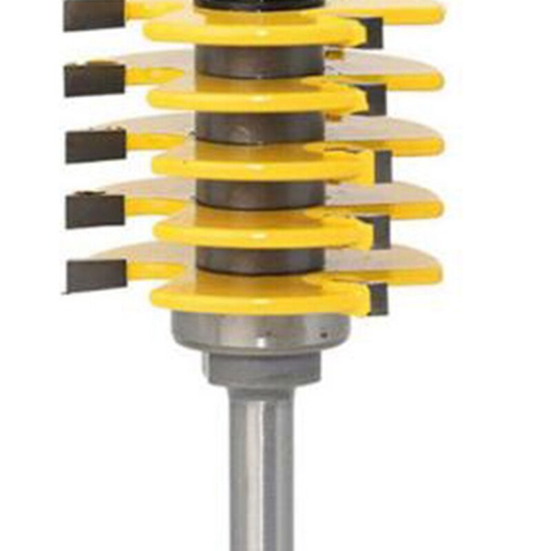 1Pc Box Joint Router Bit Adjustable 5 Blade 3 Flute 8Mm Shank for Wood Cutter Tenon Cutter for Woodworking Tools