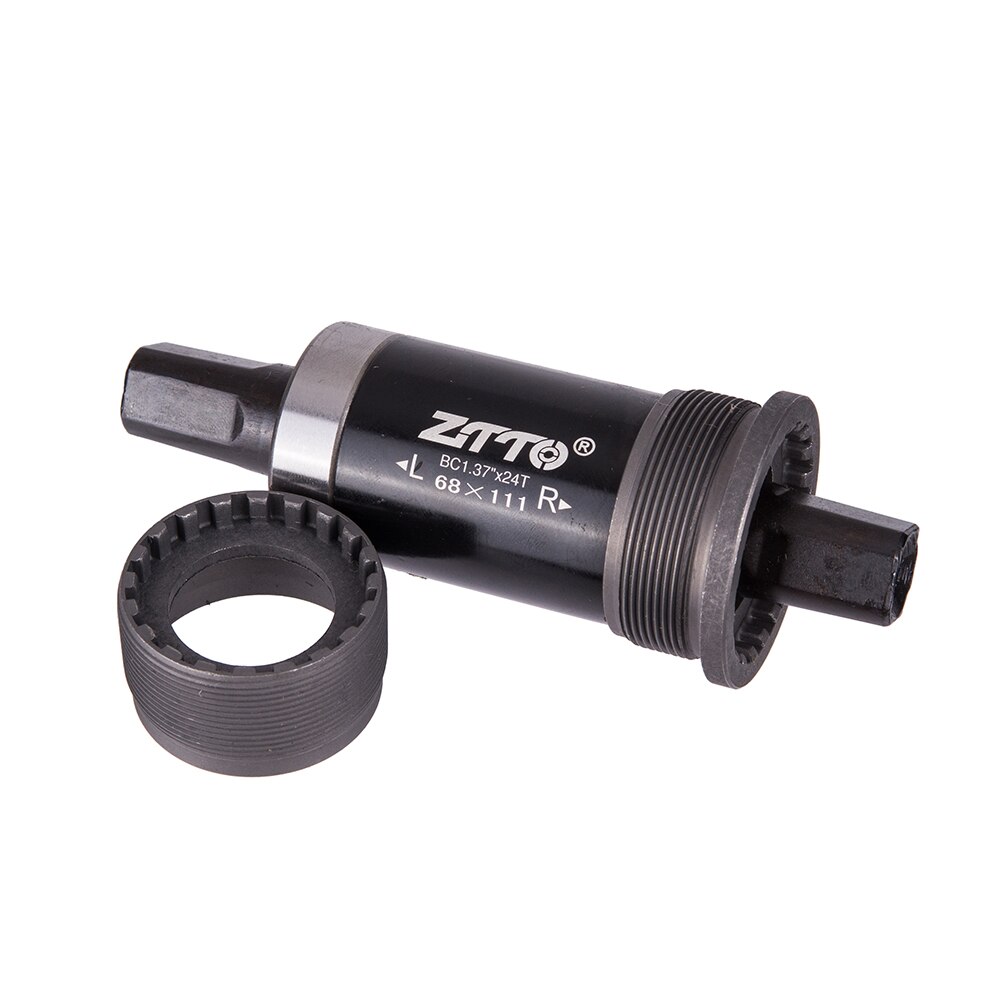 ZTTO Fahrrad BSA Tretlager 111 113,5 122,5mm Quare Loch Kurbel Achse fahrrad teile BB für Platz Konischen Spindel kurbelgarnitur