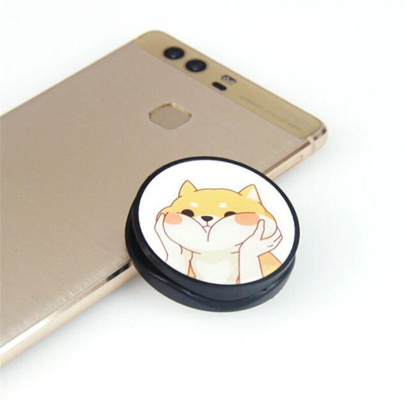 Corgi Dog Panda Expanding Stand Grip Mount Phone Socket Fold Mobile Smartphones Pocket Desktop Bracket Phone Stand Holder: E