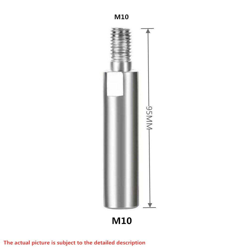M10 M14 Gewinde Adapter Verlängerung Stange 65-115mm Winkel Schleifer Verlängerung Pleuel Schleifen Verbindung Energie Werkzeug: M10-95mm