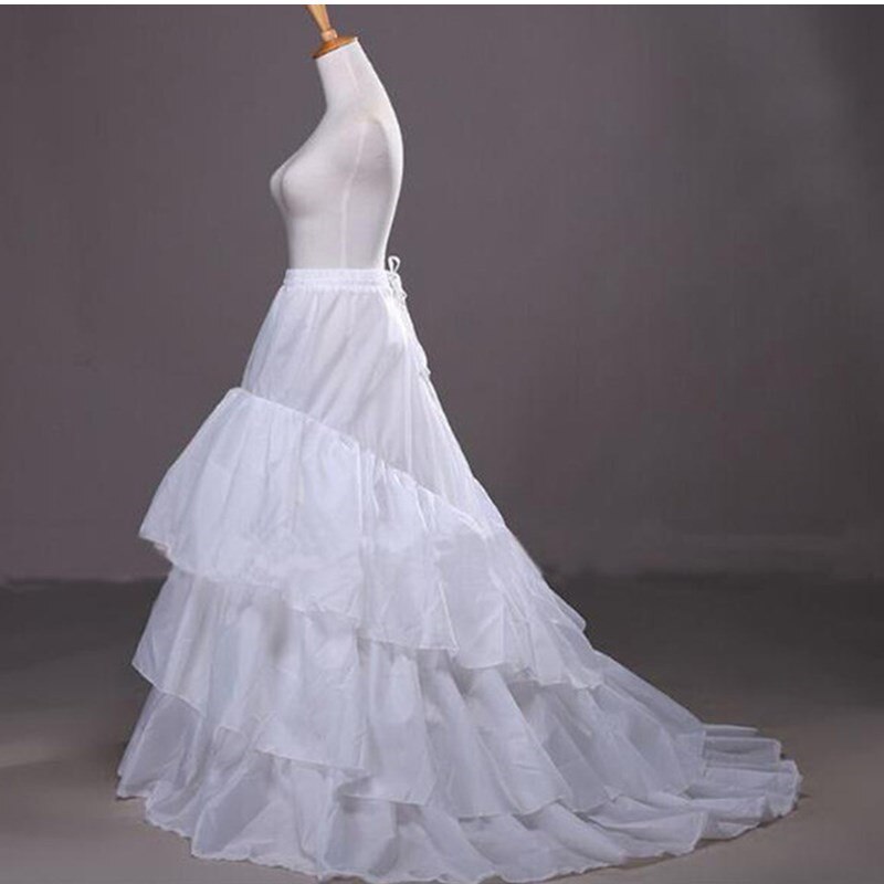Braut Petticoat Krinoline Unterrock Hochzeit Kleid Band Lolita Petticoat Lange Phantasie Rutscht Weiß Petticoat Rockabilly tüll: 6