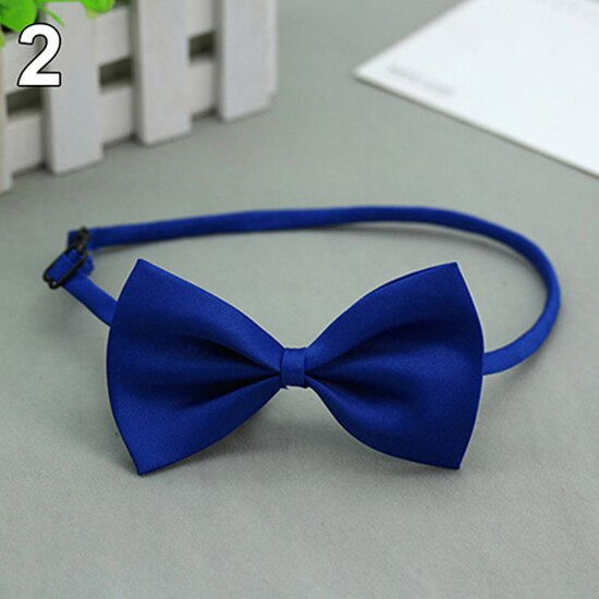 Leuke 1 Stuk Leuke Effen Kleur Verstelbare Pet Bow Tie Hond Kraag Strik Strikjes Gentleman Hond Vlinderdas pet Supply: Blauw