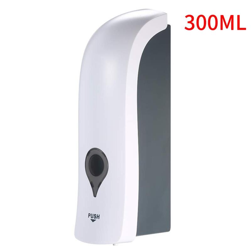 300ML Car Soap Dispenser Wall Mounted Single Head Wall Soap Dispenser Shower Gel Liquid Shampoo Disinfectant Dispenser Holder: White