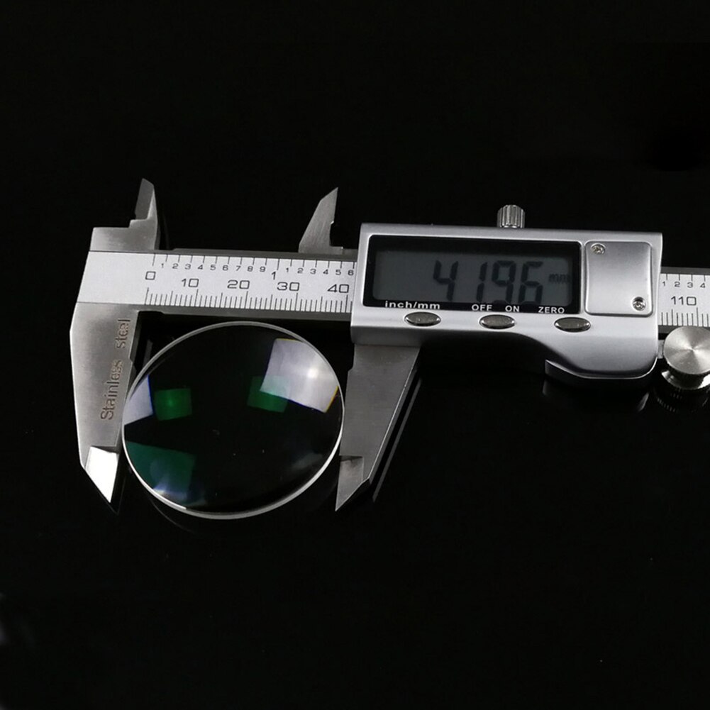 Cirkel instrument triple prisme 42mm diameter 65mm brændvidde optisk test konveks linse optisk instrument triple prisme