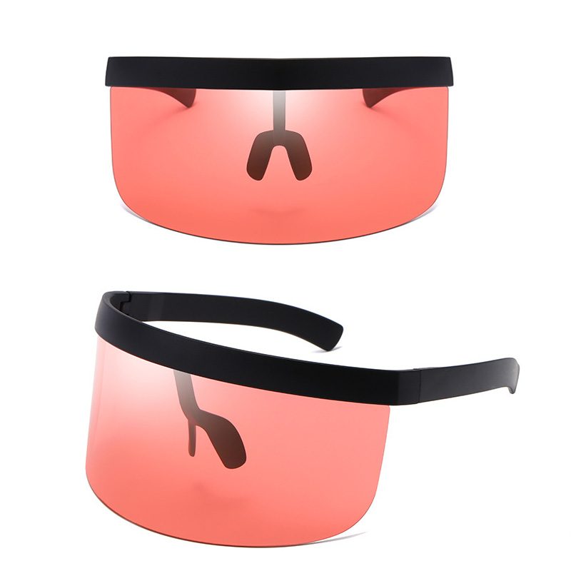 1pc Anti-UV lunettes de soleil anti-voyeur lunettes de soleil miroir lunettes de soleil demi visage bouclier garde moto lunettes