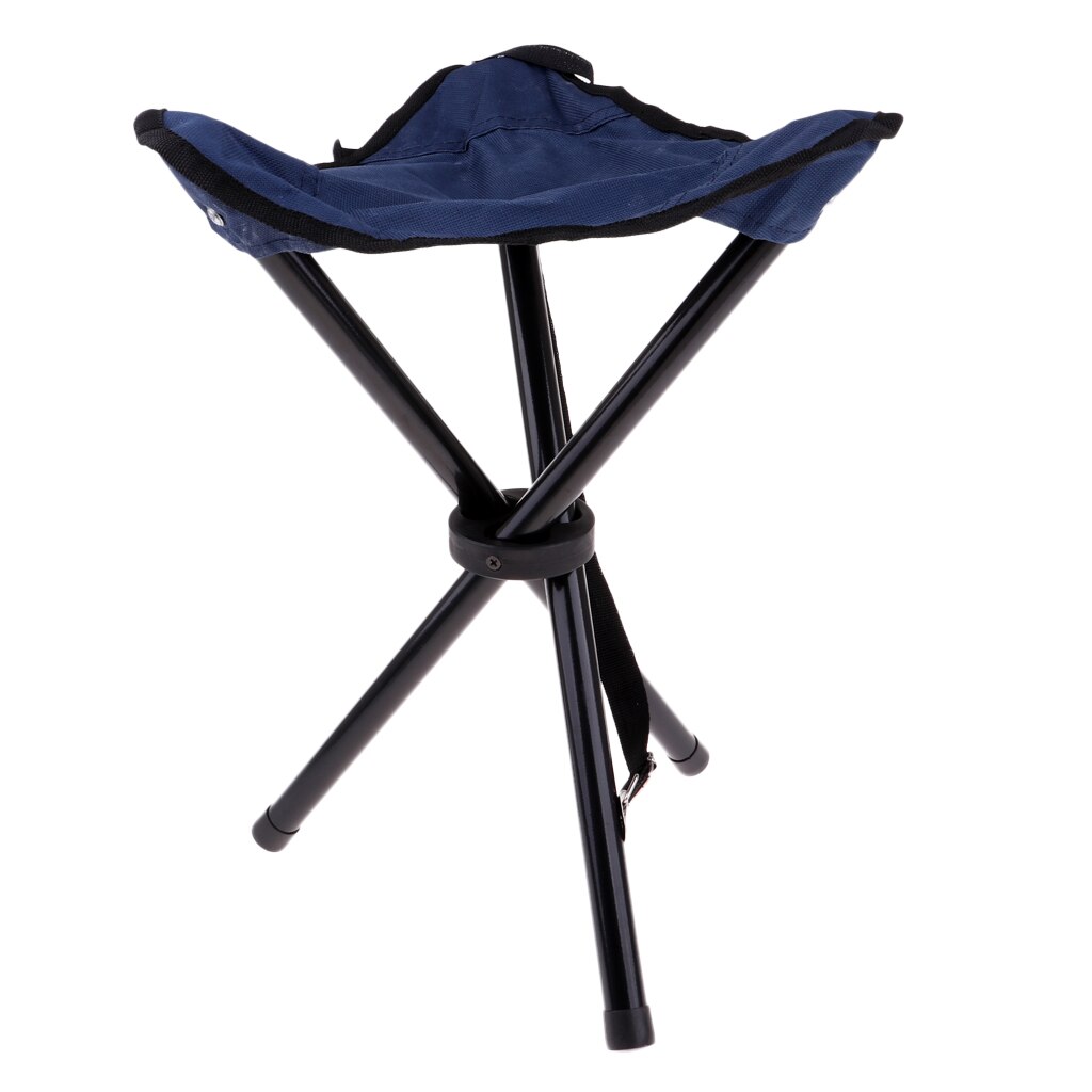 3 patas de Silla, taburete trípode, sillas plegables para acampar y pescar, asiento con correa de transporte