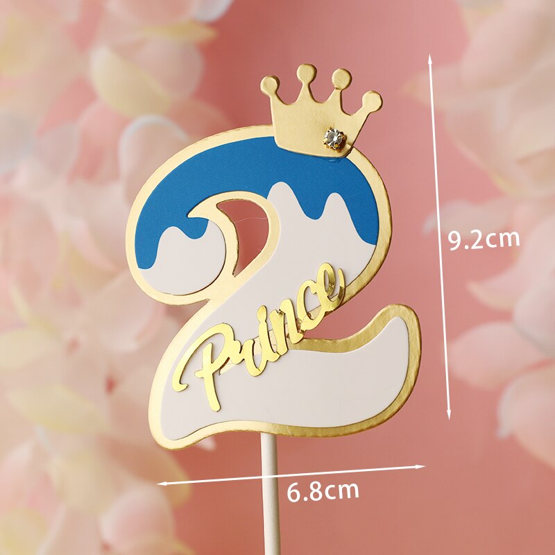 Sneeuwvlok pinguïns decoratie iglo jongen meisje ster taart toppers voor kinderen verjaardagsfeestje benodigdheden valentijn bakken zoet: Blauw goud 2