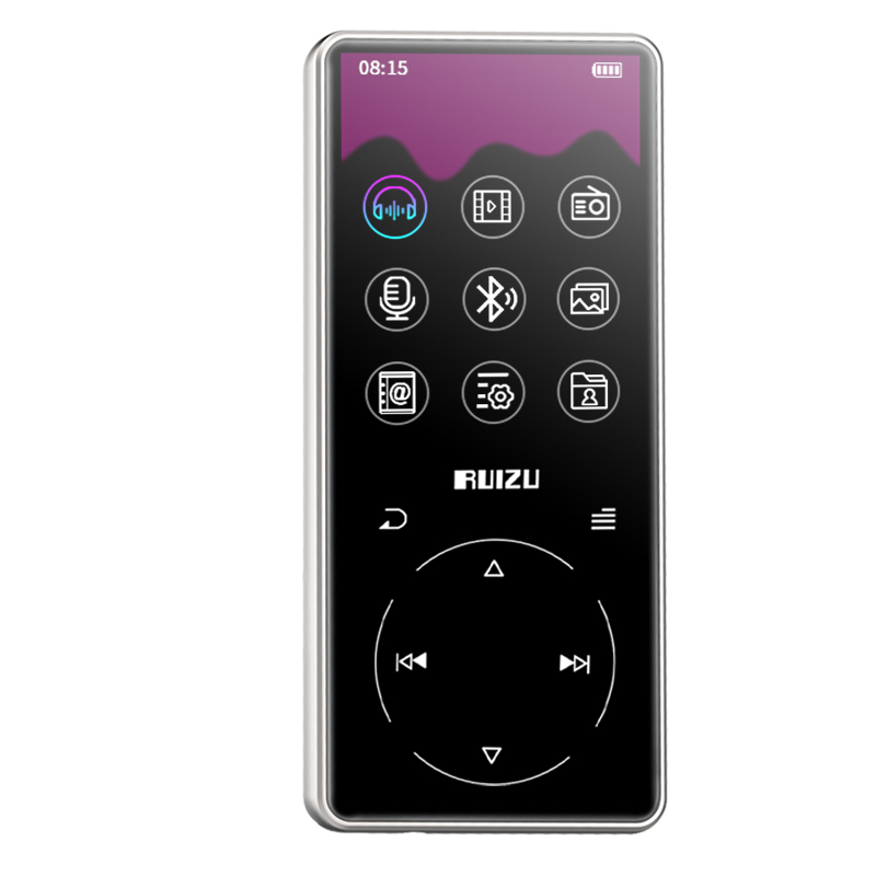 Metalen Bluetooth MP3 Speler Bulit Luidspreker Met Fm Radio Voice Recorder E-Book Draagbare Lossless Geluid Video Speler walkman