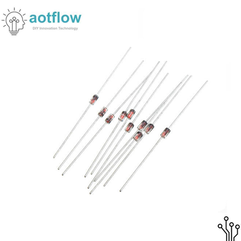 100 teile/los 1W Zener Diode tun-41 3V 3V3 3V6 3V9 4V3 4V7 5V1 5V6 6V2 6V8 7V5 8V2 9V1 10V 11V 12V 13V 15V 1N4733A 1N4742A 1N4728A