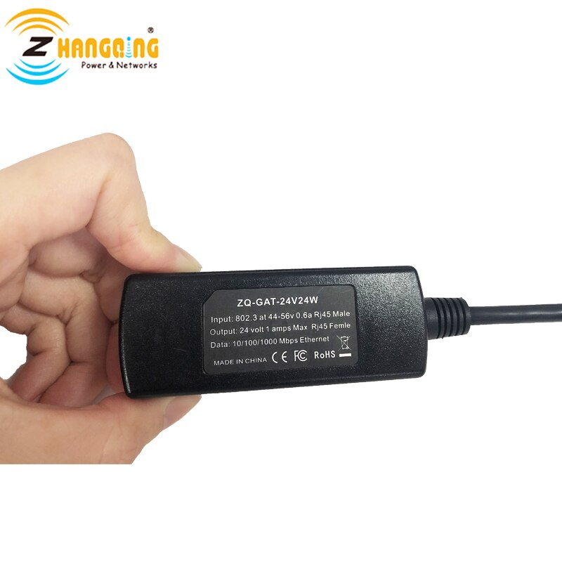 Convertidor POE de 48V a 24V, 24V, 24W, divisor POE para accesorios POE MikroTik pasivo de 24V