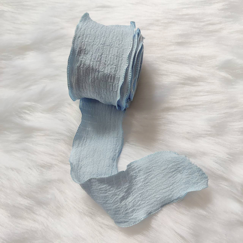 Ruban en Tulle plissé en queue de poisson de 9M, parfait pour l'emballage de bouquets et la décoration de gâteaux, matériel d'artisanat polyvalent pour le bricolage: Bleu