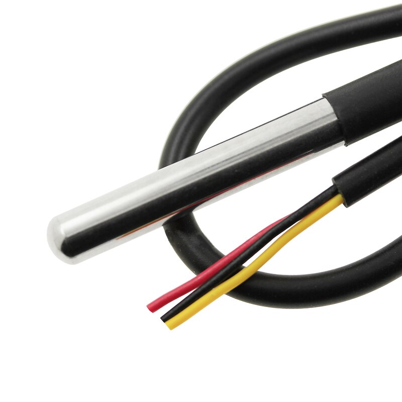 For Arduino DS1820 Stainless steel package Waterproof DS18b20 temperature probe temperature sensor 18B20