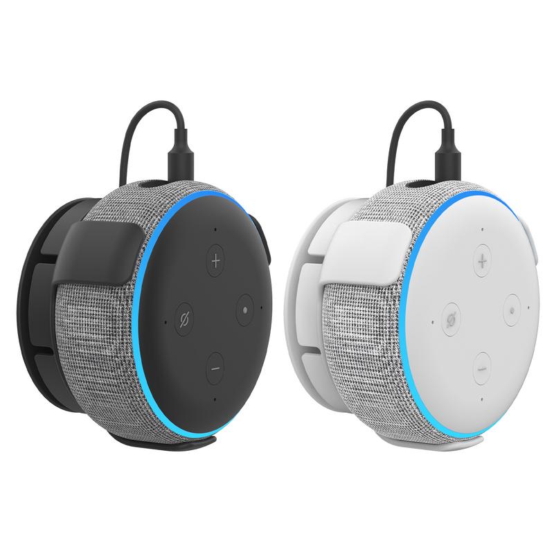 Soporte de montaje en pared Echo Dots, soporte de gestión de cables para Alexa Echo Dot3rd Gen, auriculares inalámbricos bluetooth, altavoz, soporte de montaje en pared