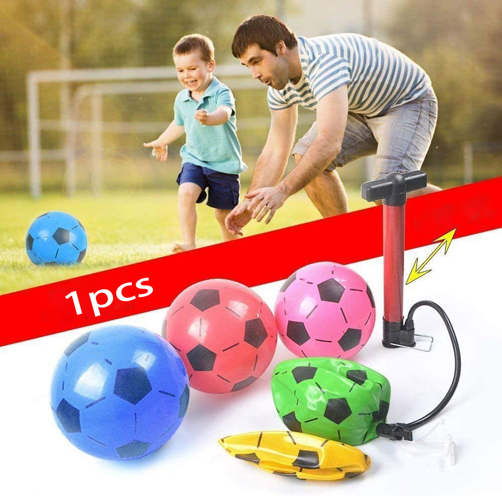 22cm neue Kinderspiel zeug FußBall PVC aufblasbare Hand Ball aufblasbare Karikatur aufblasbare FußBall Strand elastischen Ball