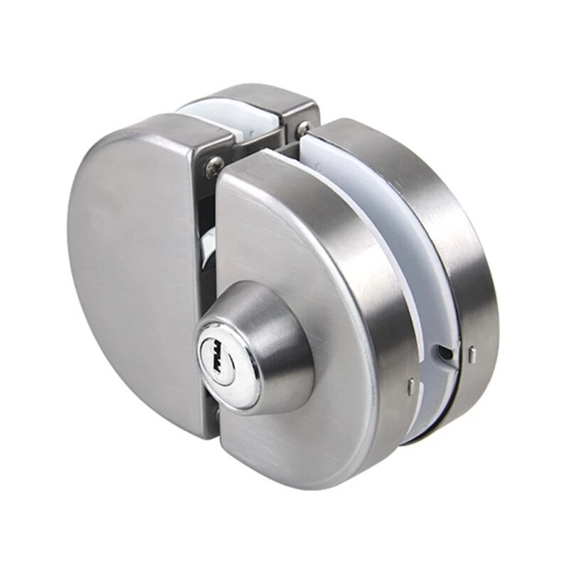 Double Open Glass Door Lock Stainless Steel Double Bolt Sliding Door Lock 10-12mm Office Glass Safety